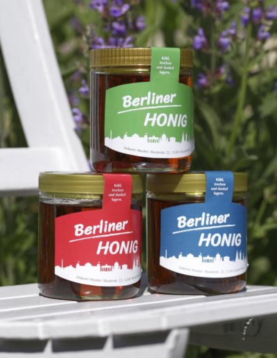 Green Berlin Honigetikett SCHWARMGOLD