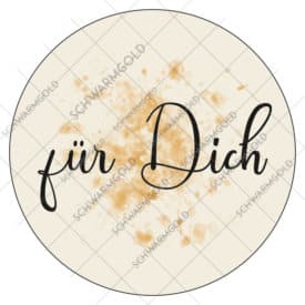 Sticker Für Dich SCHWARMGOLD