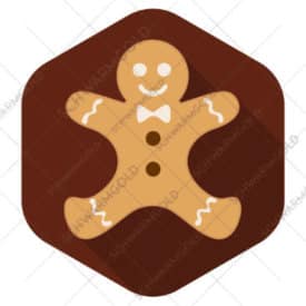 Sticker"Xingerbread" – Flat Icon