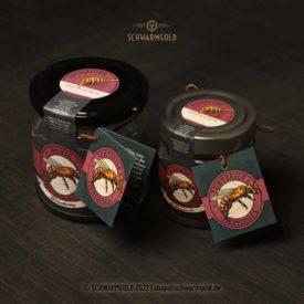 GoldenQueen Hangtag Hängeetikett Schwarmgold