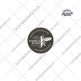 bv dunkle biene sticker 30mm