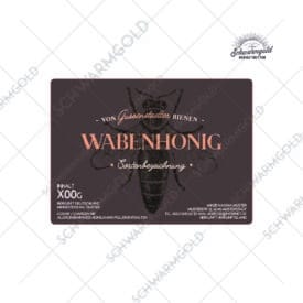 wabenhonig beecopper 95x50mm Honigetikett
