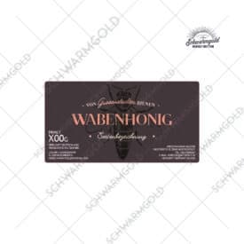 wabenhonig beecopper 95x50mm honigetikett