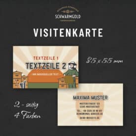 Beeunique Visitenkarte Übersicht | Schwarmgold