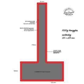 Etikett für 1000g Honigglas