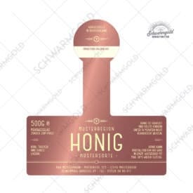 Honigetikett Beetropa - kupferfarben