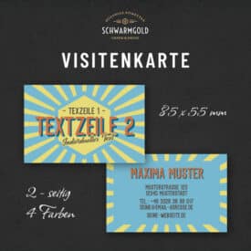 Ostalgie Visitenkarte Übersicht | Schwarmgold