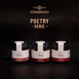 Honigetikett Schwarmgold Poetry