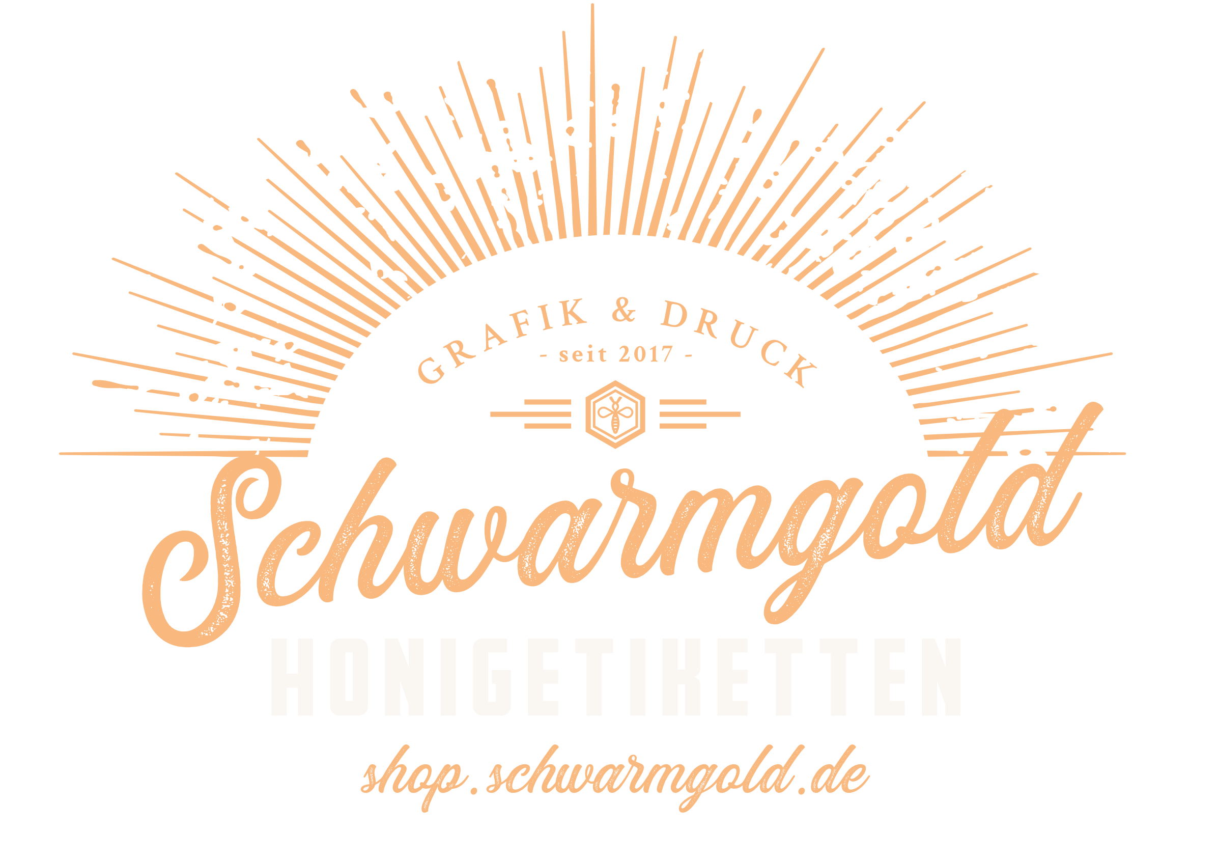 Schwarmgold – Etiketten für Honiggläser